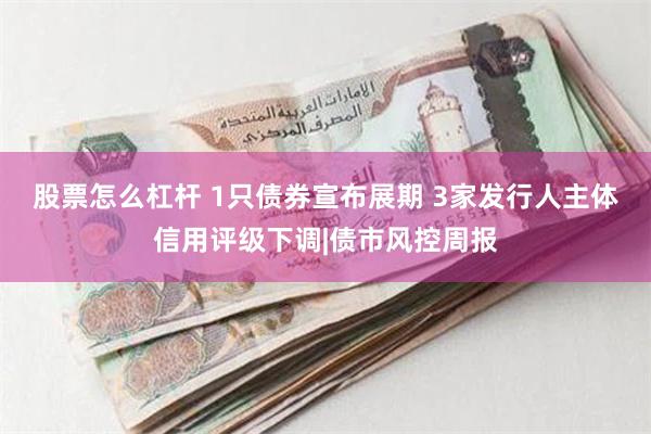 股票怎么杠杆 1只债券宣布展期 3家发行人主体信用评级下调|债市风控周报