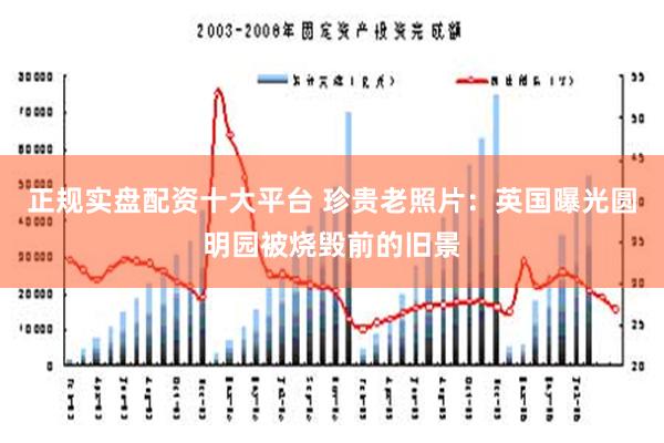 正规实盘配资十大平台 珍贵老照片：英国曝光圆明园被烧毁前的旧景