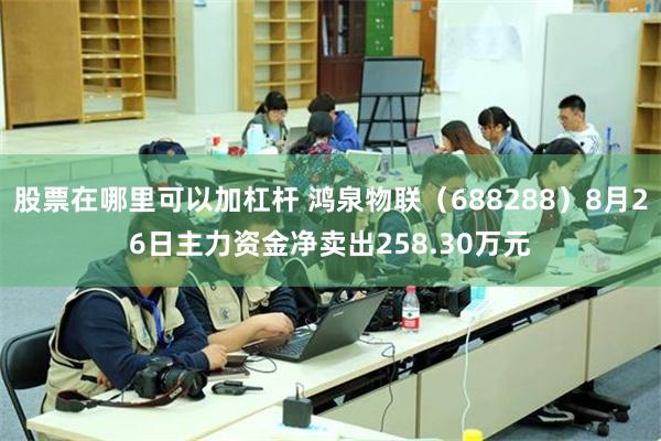 股票在哪里可以加杠杆 鸿泉物联（688288）8月26日主力资金净卖出258.30万元