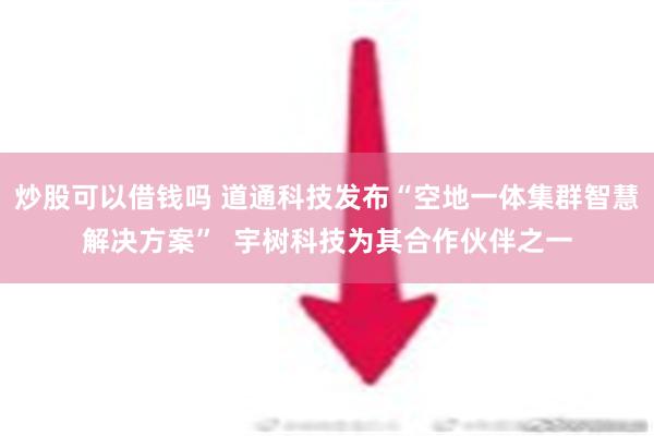 炒股可以借钱吗 道通科技发布“空地一体集群智慧解决方案”  宇树科技为其合作伙伴之一